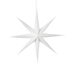 Papírová hvězda STAR 50cm, bílá